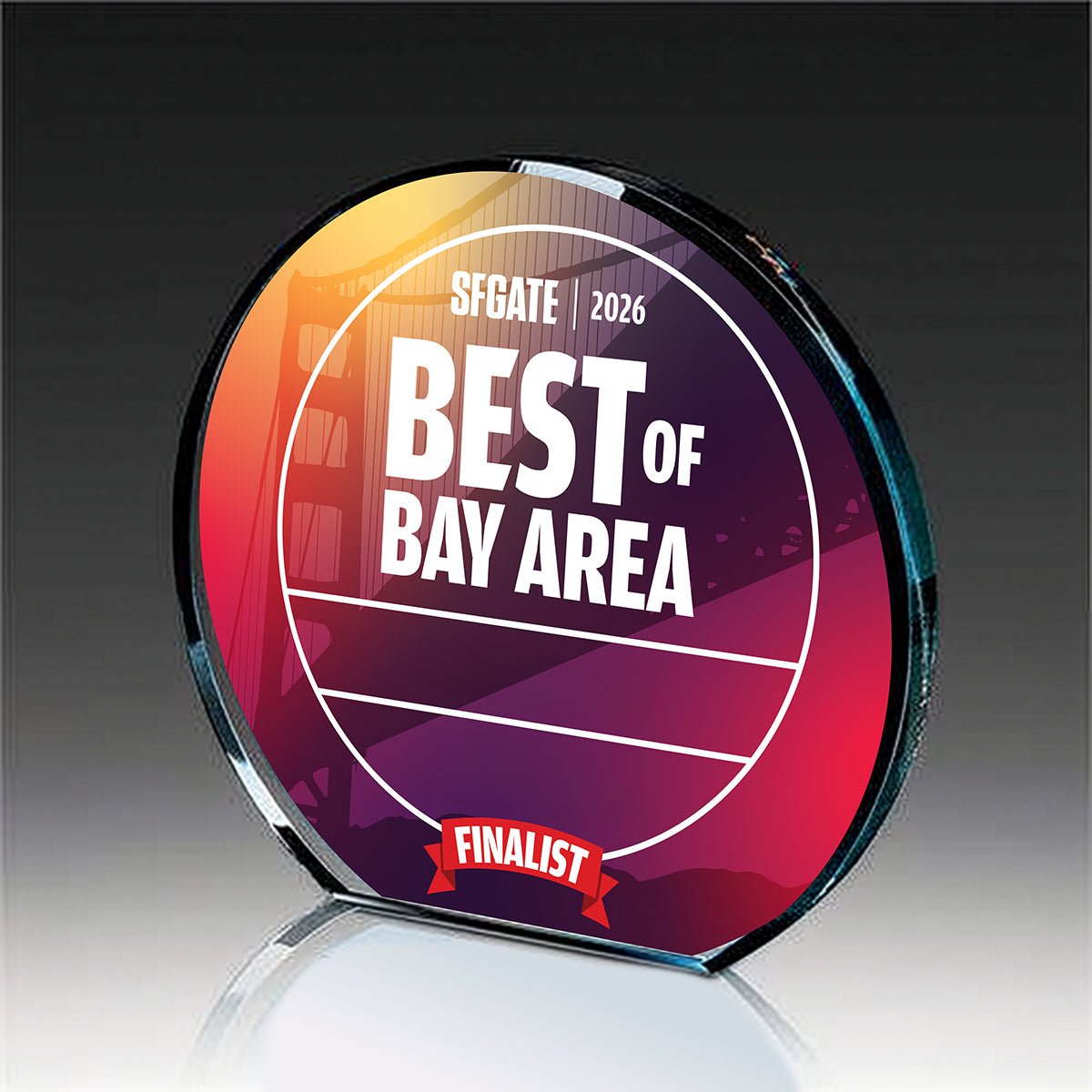2026 Best of Bay Area - Finalist - Round Acrylic Award