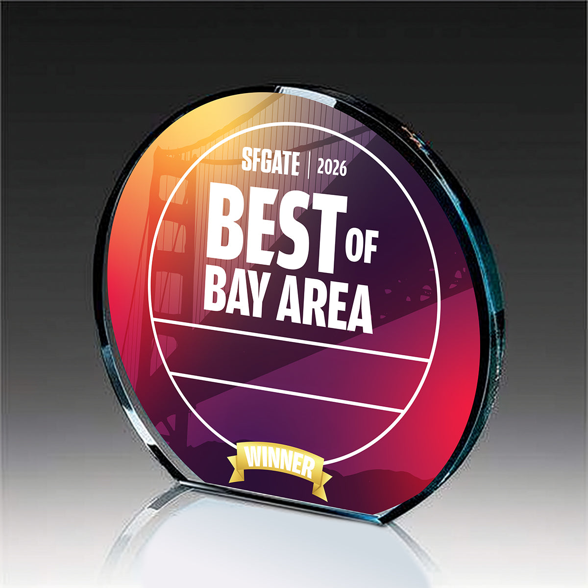 2026 Best of Bay Area - Winner - Round Acrylic Award