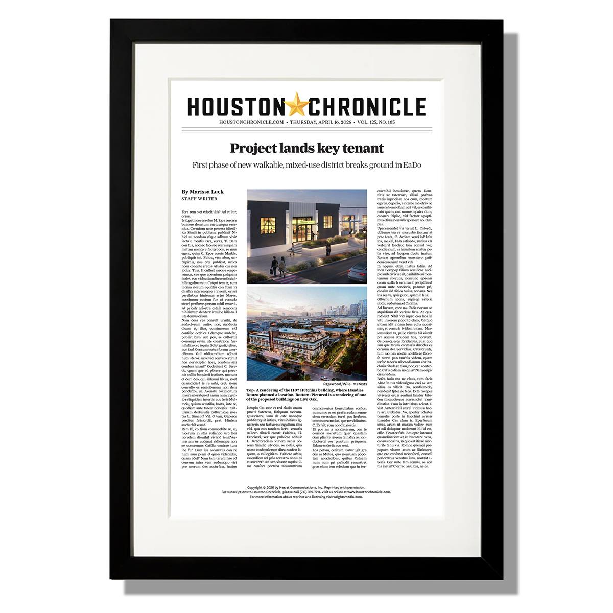 Framed Article