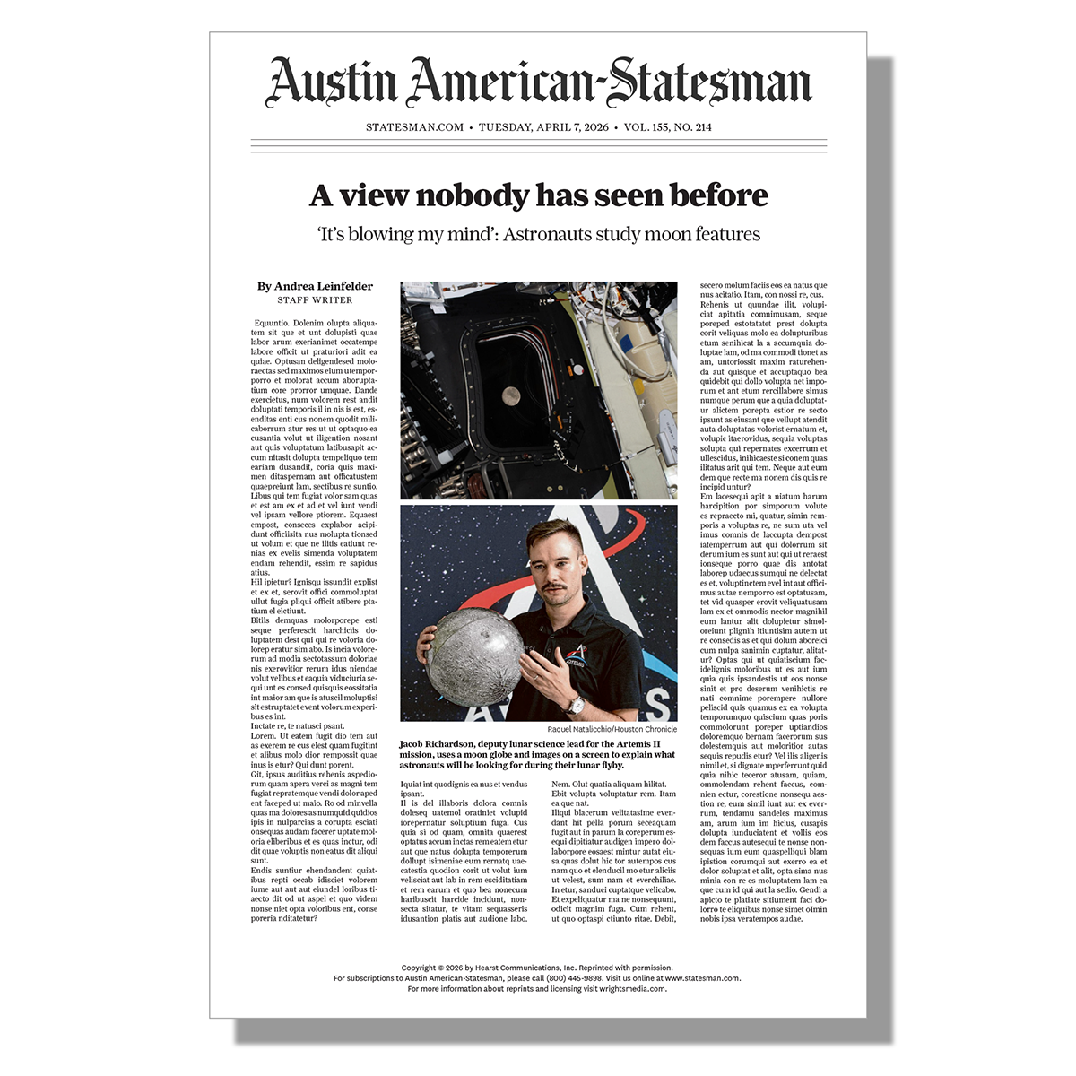 Unframed Article (Poster)